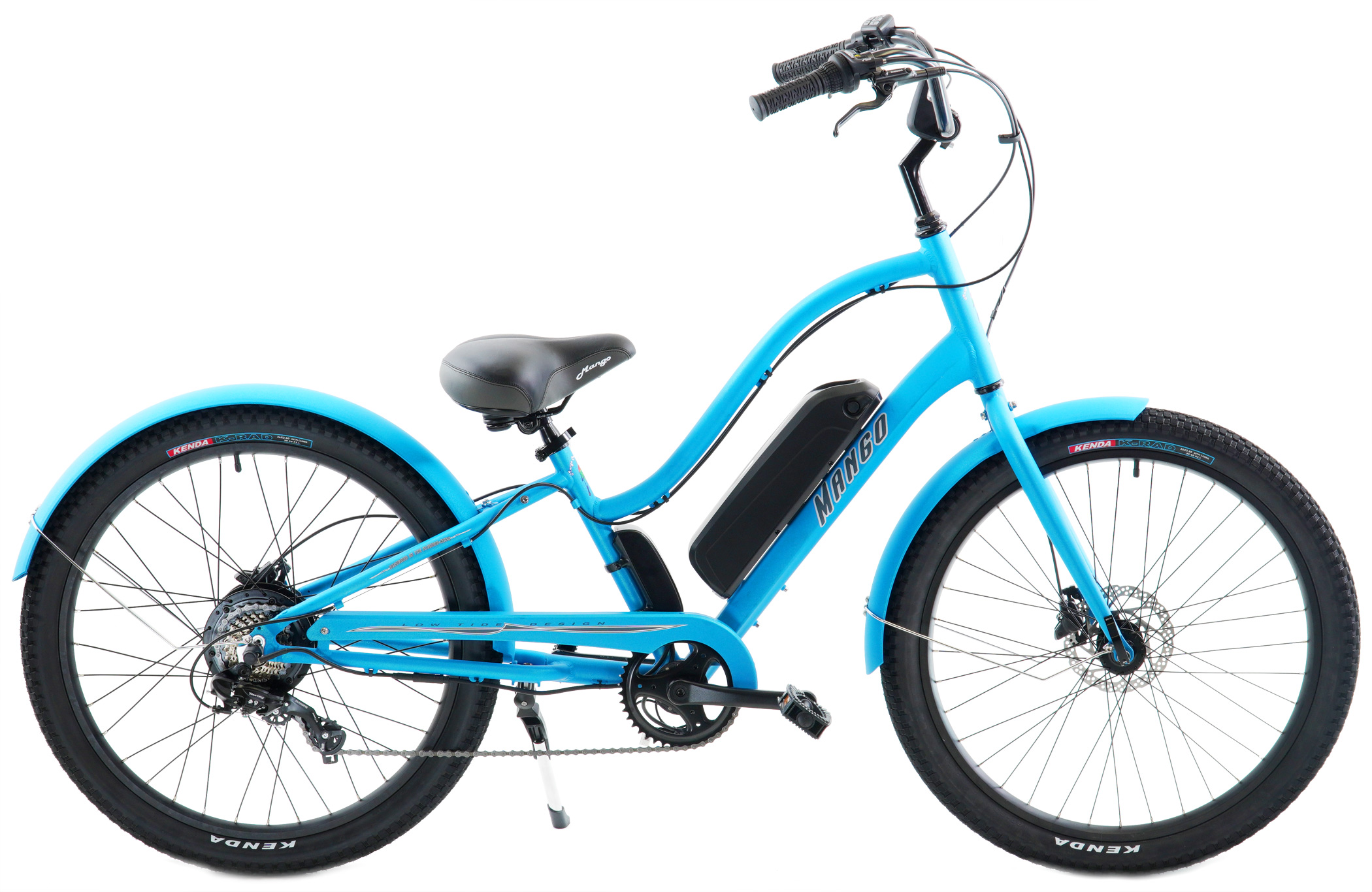 Blue Disc Brake eBikes Mango SuperBird LTD Electric Bikes