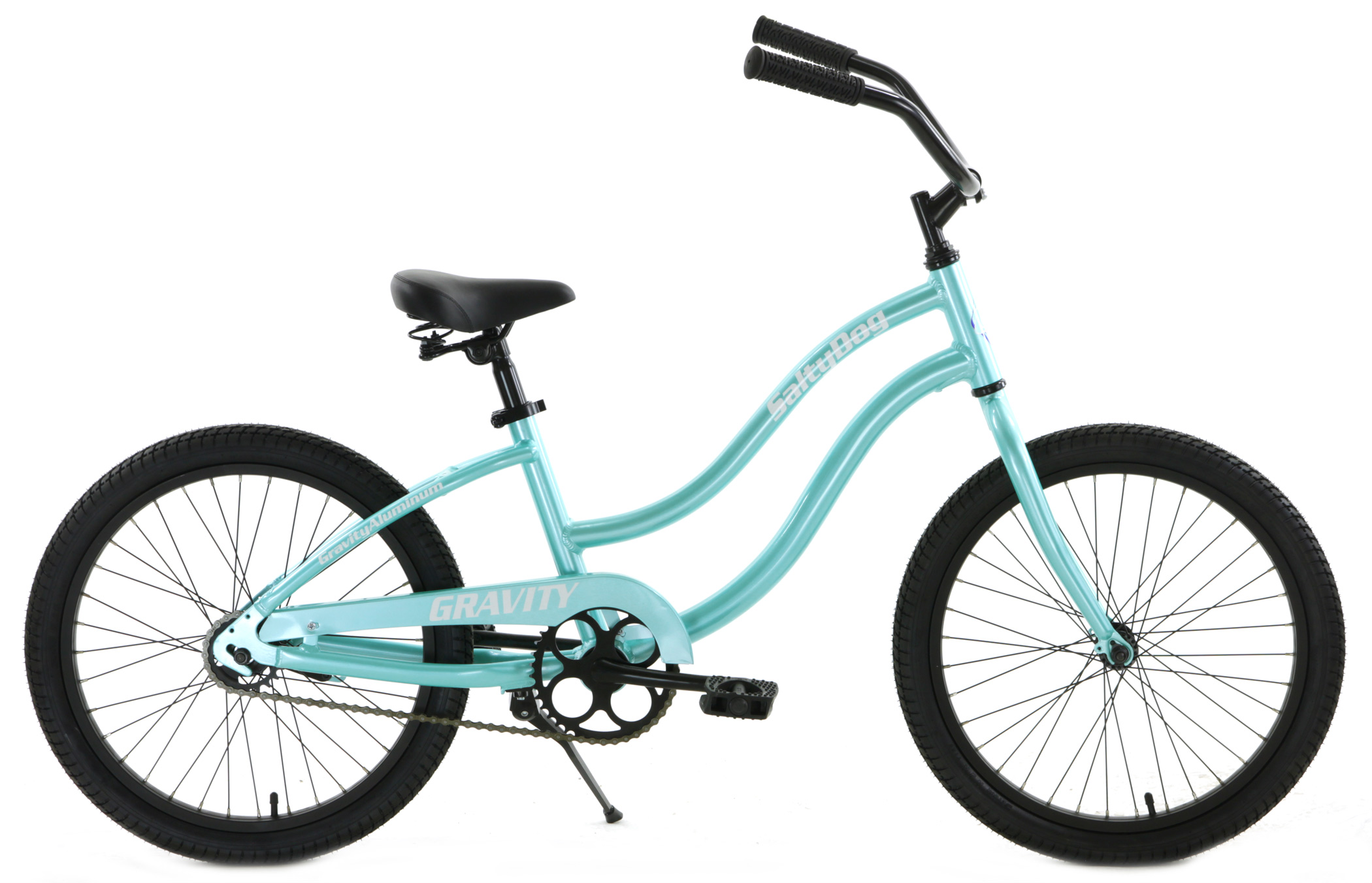 Gray Disc Brake Bikes Gravity Salty Dog 1 Speed Cruiser Bikes