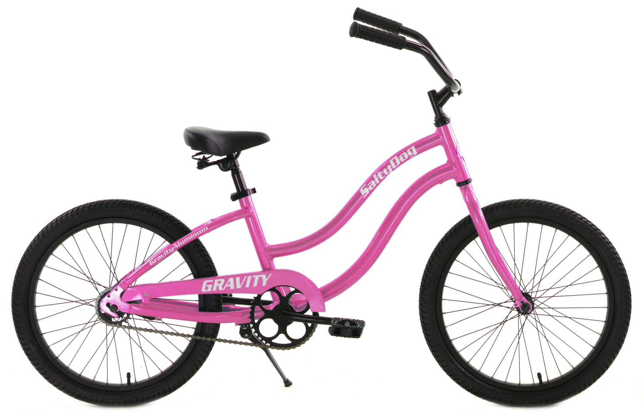 Red Disc Brake Bikes Gravity Salty Dog 1 Speed Cruiser Bikes