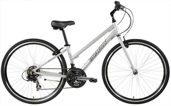 Blue Flatbar Comfort HybridGravity Swift 21 Mountain Bike