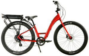 Electric X-Rod 8 Speed Super Hybrid eBikes Genuine Shimano Hydraulic Disc Brakes/ Advanced 1X8 Shimano DriveTrains/ FREE KickStands/ Super Comfy 27.5 WTB Tires/ Top Hybrid eBikes in Light/Strong ALU with Top Tech Lithium ION eDrive Compare $3599 | SALE $1599 