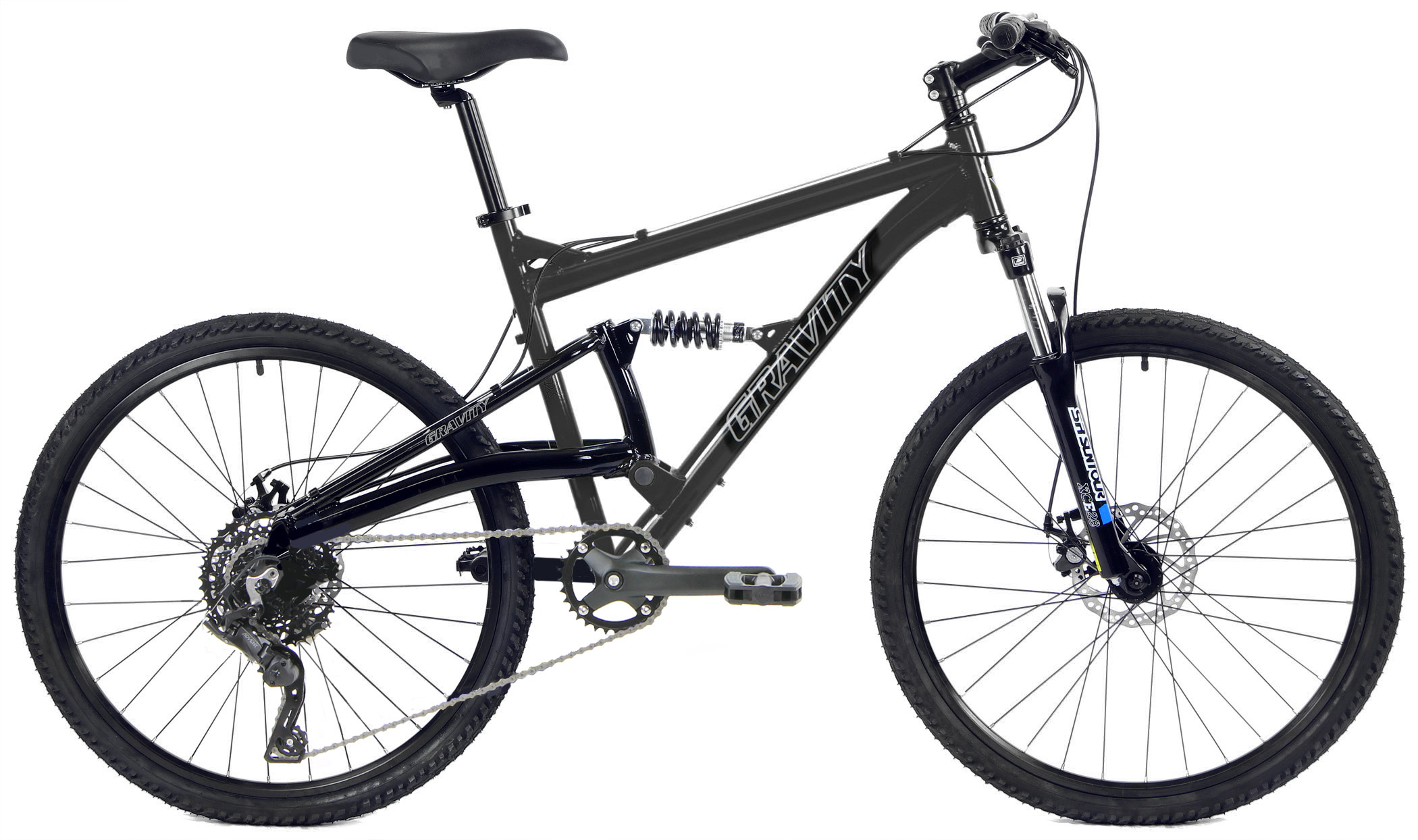 Black 27.5 Gravity FSX 1.0 Advent26 1BY Mountain Bike