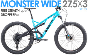 FULL Suspension 27.5PLUS Gravity NEW FSX 27.5 HD Boost Full Shimano 2X8, ThruAxle Lockout Forks / List $1799 Shimano HYDRAULIC DISC Brakes, INCREDIBLE SALE $699  Click Here Save UpTo 60%&nbsp;