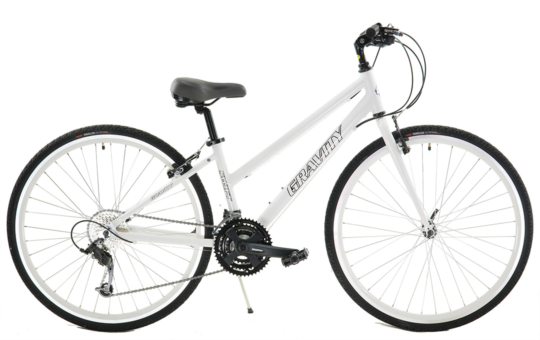 Blue Flatbar Comfort HybridGravity Swift DLX24 Mountain Bike