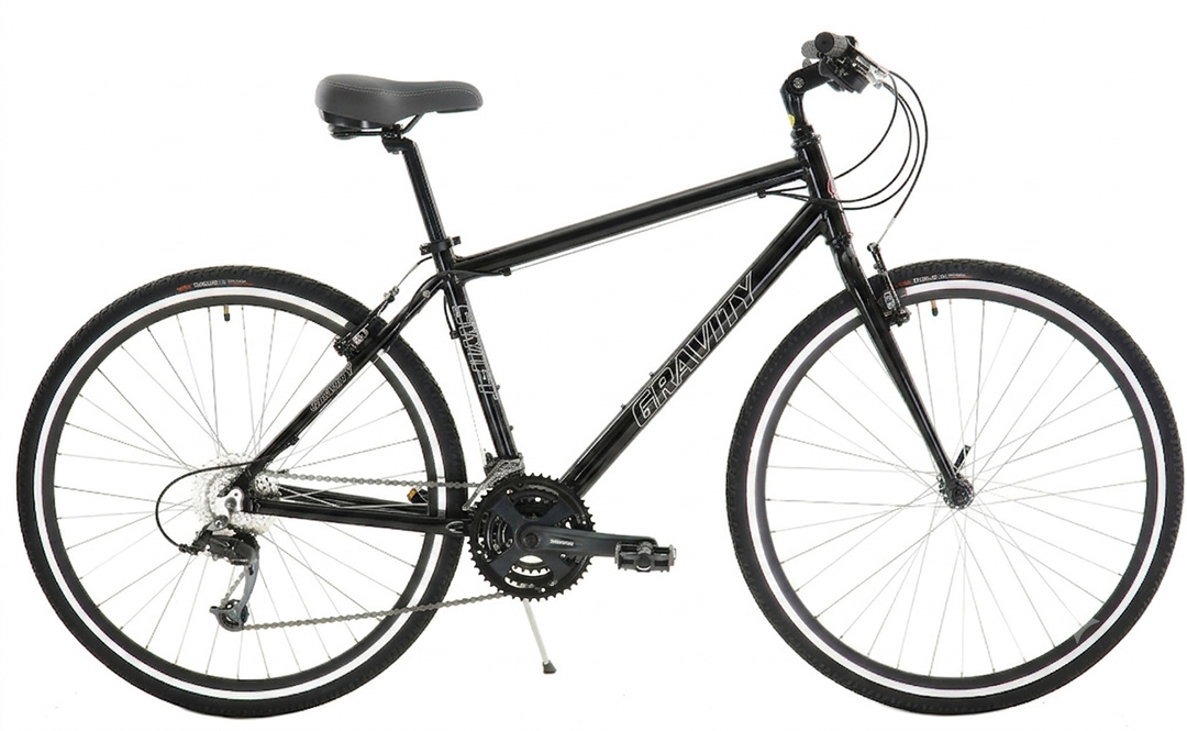 Black Flatbar Comfort HybridGravity Swift DLX24 Mountain Bike