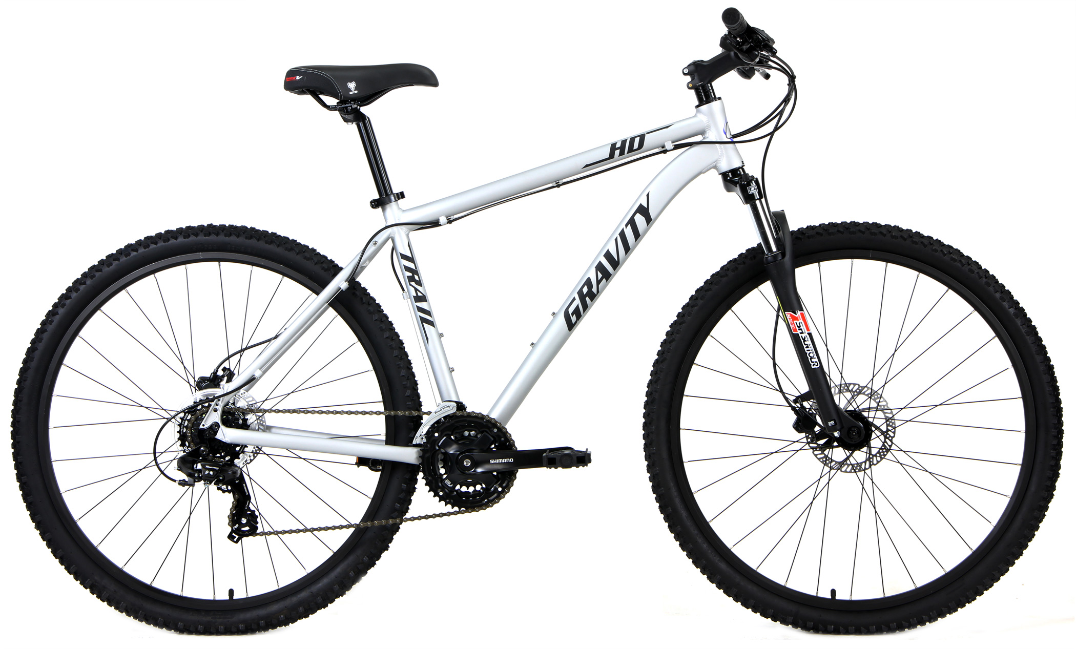 MatteTiGray(Silver) Gravity HD275 Trail Mountain Bike