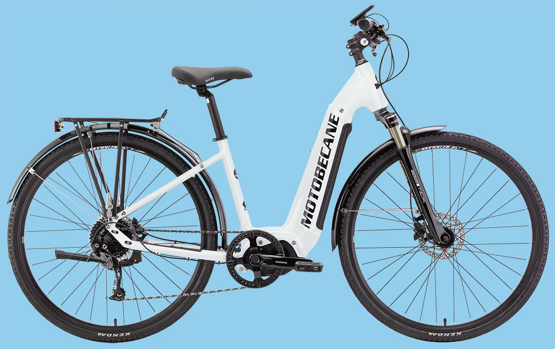 EggBlue Motobecane Elite eUrban LowStep Shimano STEPS Mid-Drive eBike