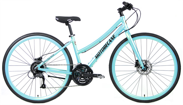 Black Hybrid Flatbar City Motobecane Cafe Disc ELITE Hybrid / City Bike