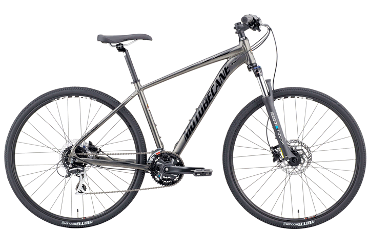 Front Suspension Full SHIMANO 24 Speed Hybrid Adventure 29er Bikes 2025 Motobecane Elite Adventure COMP  with Shimano Hydraulic Disc Brakes
